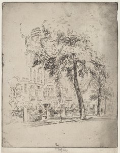 Iso puu, Cheyne Walk tekijältä Joseph Pennell