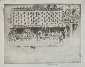 Brasserie, Au Lion Rouge tekijältä Joseph Pennell