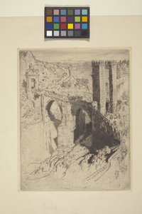 Alcantaran silta (etsaus) tekijältä Joseph Pennell