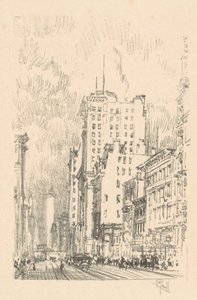 Broadway, Twenty Third Streetin yläpuolella tekijältä Joseph Pennell