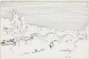 Charenton-le-Pont, n. 1893. tekijältä Joseph Pennell