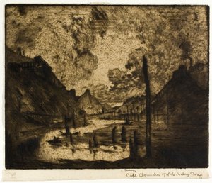 Hiili - Työn kauhistus, Mahanoyjoki tekijältä Joseph Pennell