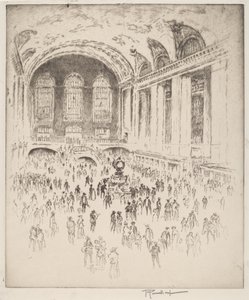 Concourse, Grand Central, New York tekijältä Joseph Pennell
