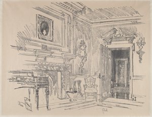 Clivedenin salonki tekijältä Joseph Pennell