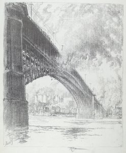 Eads Bridge, St. Louis tekijältä Joseph Pennell
