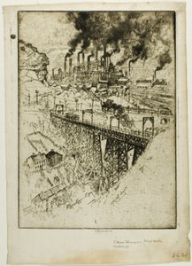 Edgar Thompson Works, Bessemer tekijältä Joseph Pennell