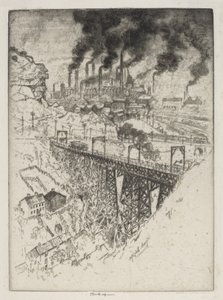 Edgar Thomson Works, Bessemer tekijältä Joseph Pennell