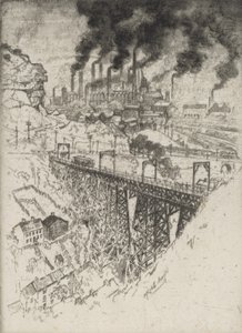 Edgar Thomson Works, Bessemer, 1909. tekijältä Joseph Pennell