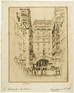 Entrada al Savoy Hotelfinnish tekijältä Joseph Pennell