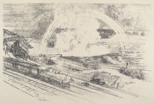 Fallsin asema, Niagara tekijältä Joseph Pennell
