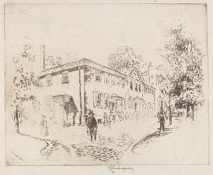 Fourth Street, Meeting House, Philadelphia tekijältä Joseph Pennell