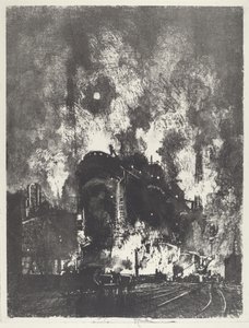 Uunit yöllä, 1916. tekijältä Joseph Pennell
