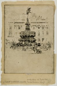 Gilbertin muistomerkki, Piccadilly Circus tekijältä Joseph Pennell