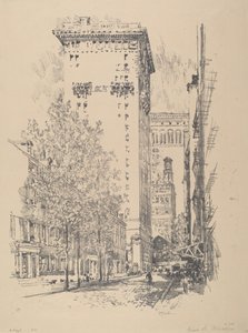 Girard Street, 1912. tekijältä Joseph Pennell