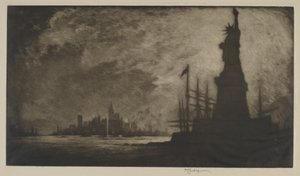 Terve Amerikka, 1908. tekijältä Joseph Pennell