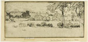 Hampton Court, Long Palace tekijältä Joseph Pennell