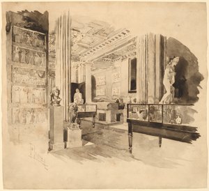 Sisustus, Fitzwilliam-museo tekijältä Joseph Pennell