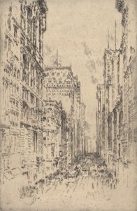 Lower Broadway, 1904. tekijältä Joseph Pennell