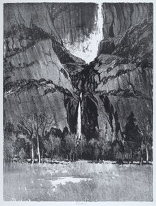 Lower Falls, Yosemite tekijältä Joseph Pennell