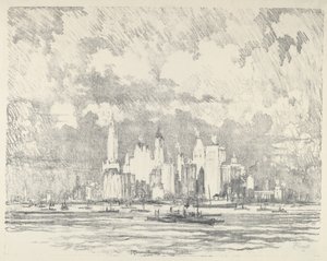 New York Ellis Islandilta tekijältä Joseph Pennell