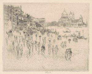 Rivalla, Pennellin ikkunasta, 1883. tekijältä Joseph Pennell