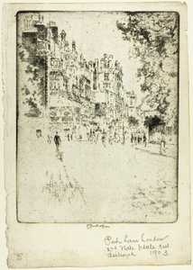 Park Lane tekijältä Joseph Pennell
