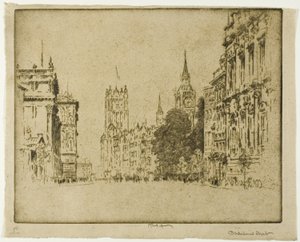Parliament Street, Westminster tekijältä Joseph Pennell