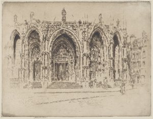 San Macloun kuisti, Rouen tekijältä Joseph Pennell