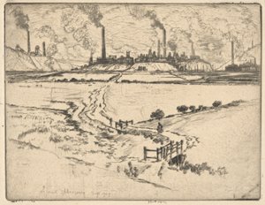 Potlands, Longport, syyskuu 1909, (Stokes?) tekijältä Joseph Pennell