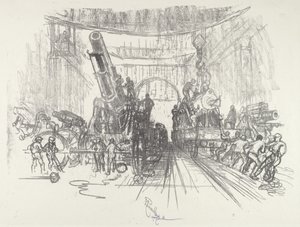 Valmiina sotaan, 1916. tekijältä Joseph Pennell