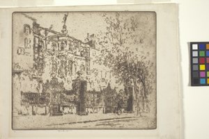 Rossetin talo (etsaus) tekijältä Joseph Pennell