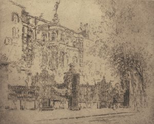 Rossetin talo, 1906. tekijältä Joseph Pennell