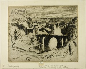 St. Martins Bridge, Toledo tekijältä Joseph Pennell