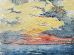 Auringonlasku, Acapulco tekijältä Joseph Pennell