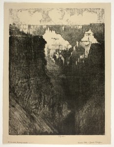 Sunset Cities, Grand Canyonissa tekijältä Joseph Pennell