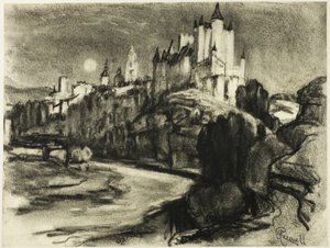 Alcazar, Segovia tekijältä Joseph Pennell
