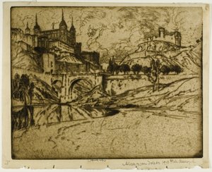 Alcazar, Toledo tekijältä Joseph Pennell