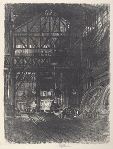 Armor Plate Press, 1917. tekijältä Joseph Pennell