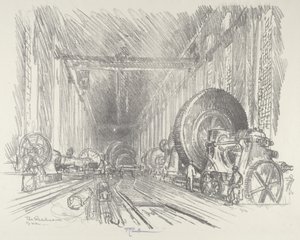 Sodan basilika, 1916. tekijältä Joseph Pennell