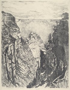 The Bright Angel Trail, 1912. tekijältä Joseph Pennell