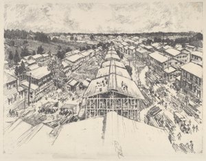 Leiri, uusi arkkitehtuuri, 1917. tekijältä Joseph Pennell