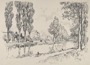 Blanzyn kanava, Ranska, 1911. tekijältä Joseph Pennell