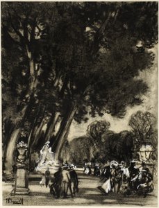 Saaren puutarha, Aranjuez tekijältä Joseph Pennell
