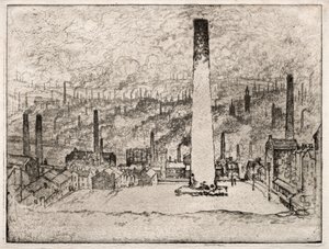 Suuri savupiippu, Bradford tekijältä Joseph Pennell