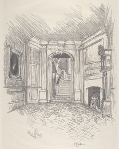 The Hall, Stenton, 1912. tekijältä Joseph Pennell