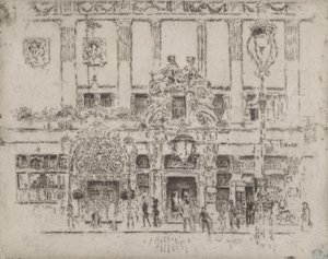 Instituutti, Piccadilly, 1906. tekijältä Joseph Pennell