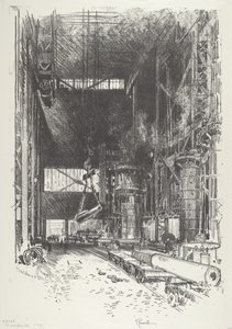 Uusi Gun-Pit, 1916. tekijältä Joseph Pennell