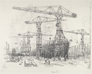 Vanha telakka, 1916. tekijältä Joseph Pennell