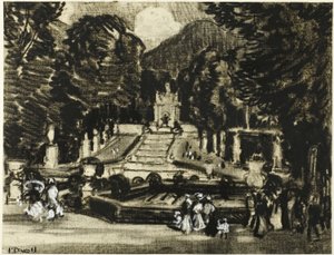 Puisto, La Granja tekijältä Joseph Pennell