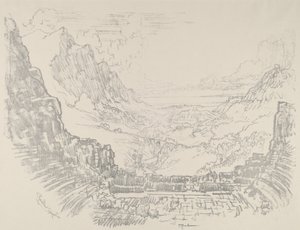 Theatre, Segesta, 1913. tekijältä Joseph Pennell